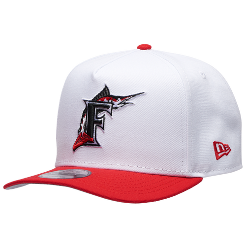 New Era 9FIFTY A-Frame MLB Curve Cap -  White/Red