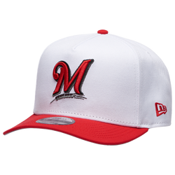 Men's - New Era 9FIFTY A-Frame MLB Curve Cap - White/Red