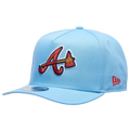 New Era Braves 9FIFTY A-Frame Curve 40th Cap - New Era Sky Blue