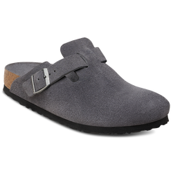 Men's - Birkenstock Boston Soft Footbed Clogs  - Charcoal