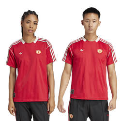 Men's - adidas Manchester United Icon Jersey  - Red/Red