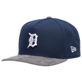 New Era Tigers 9FIFTY A-Frame Curve WS Champs Cap - New Era Gray Suede/Oceanside Blue