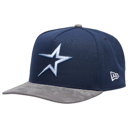  - New Era Astros 950 A-Frame Curve 35TH Cap - Gray Suede/Oceanside Blue