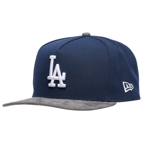  - New Era Dodgers 9FIFTY A-Frame Curve 25 WS Champs Cap - Gray Suede/Oceanside Blue