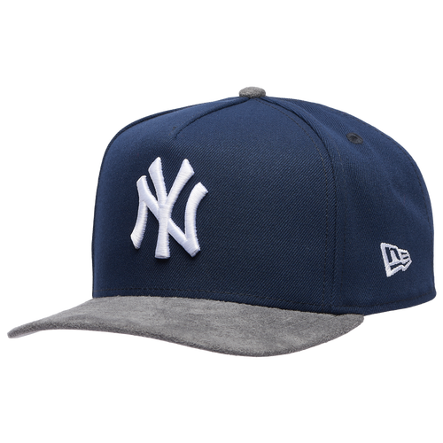  - New Era Yankees 9FIFTY A-Frame Curve 96 WS Champs Cap - Gray Suede/Oceanside Blue
