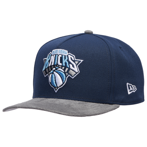 MENS - New Era Knicks 950 A-Frame Curve ASG Cap - Gray Suede/Oceanside Blue