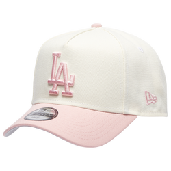 Youth - New Era Dodgers 9FORTY A-Frame Cap - Chrome/Pink Rouge