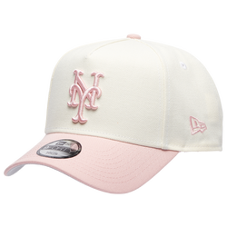 Youth - New Era Mets 9FORTY A-Frame Cap - Chrome/Pink Rouge
