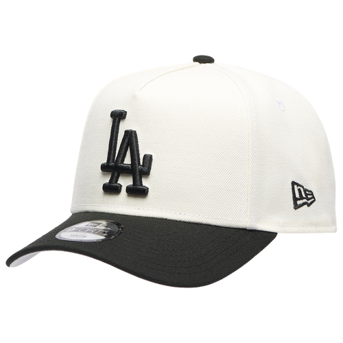 Youth New Era Dodgers 9FORTY A-Frame 24 World Series Cap - Youth Chrome/Black