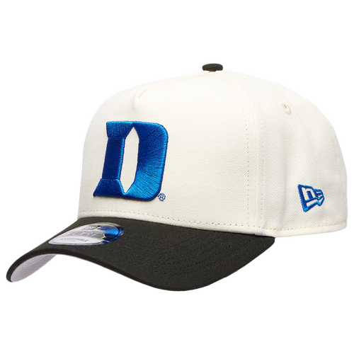 New Era Womens Duke Blue Devils 9FORTY A-Frame Chrome Cap - Adult - Chrome / Black