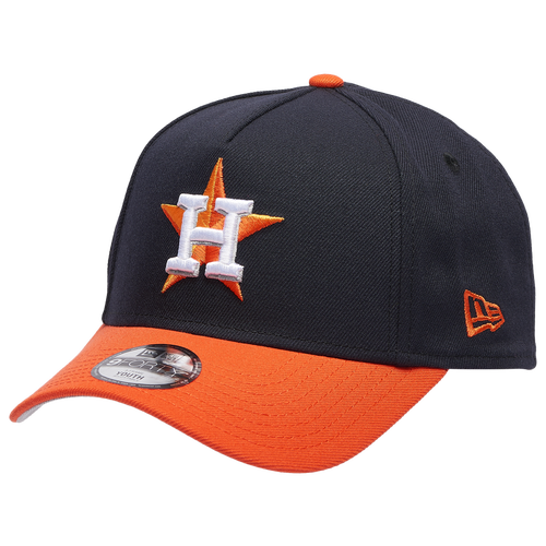 Youth New Era MLB 940 A-Frame World Series Champs 2022 Cap - Youth Navy/Orange Size One Size