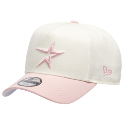 Youth - New Era Astros 9FORTY A-Frame 86 All Star Game Cap - Chrome/Pink Rouge