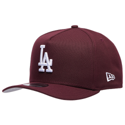 Men's - New Era Dodgers 9FIFTY A-Frame Curve 40th Cap - Maroon