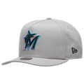 New Era Marlins 9FIFTY A-Frame Curve 10th Cap - New Era Grey