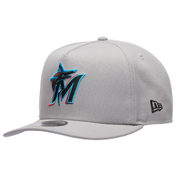 Men's - New Era Marlins 9FIFTY A-Frame Curve 10th Cap - Grey