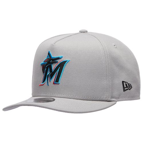  - New Era Marlins 9FIFTY A-Frame Curve 10th Cap - Grey