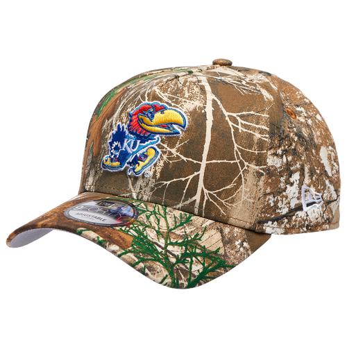 New Era Womens Kansas Jayhawks 9FORTY A-Frame Realtree Cap - Adult - Multi