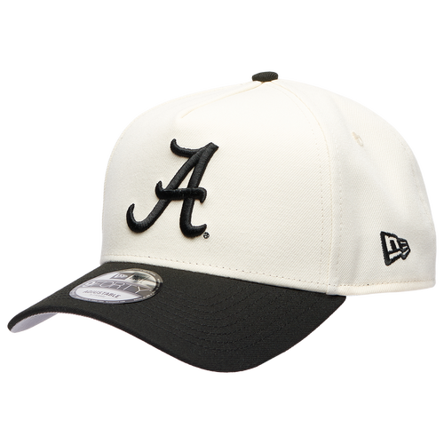 New Era Womens Alabama Crimson Tide 9FORTY A-Frame Chrome Cap - Adult - Black / Chrome