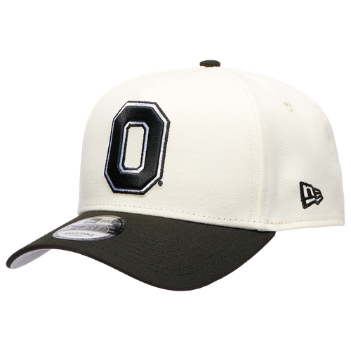 New Era Womens Ohio State Buckeyes 9FORTY A-Frame Chrome Cap - Adult - Black / Chrome