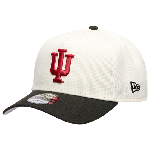 New Era Womens Indiana Hoosiers 9FORTY A-Frame Chrome Cap - Adult - Black / Chrome