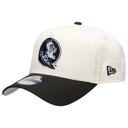 New Era Womens Florida State Seminoles 9FORTY A-Frame Chrome Cap - Adult - Black / Chrome