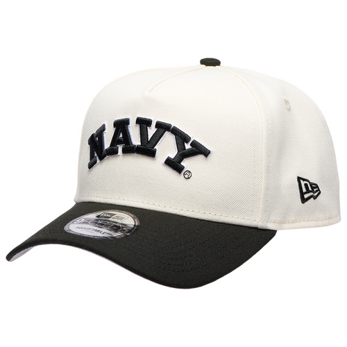 New Era Womens Navy Midshipmen 9FORTY A-Frame Chrome Cap - Adult - Chrome / Black