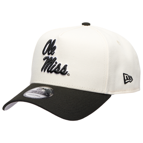 New Era Womens Mississippi Rebels 9FORTY A-Frame Chrome Cap - Adult - Black / Chrome