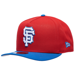 Men's - New Era Giants 950 A Frame Curve 25 Cap - Scarlet/Azul