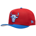 New Era Bulls 950 A Frame Curve 30th Anniversary Cap - New Era Scarlet/Azul