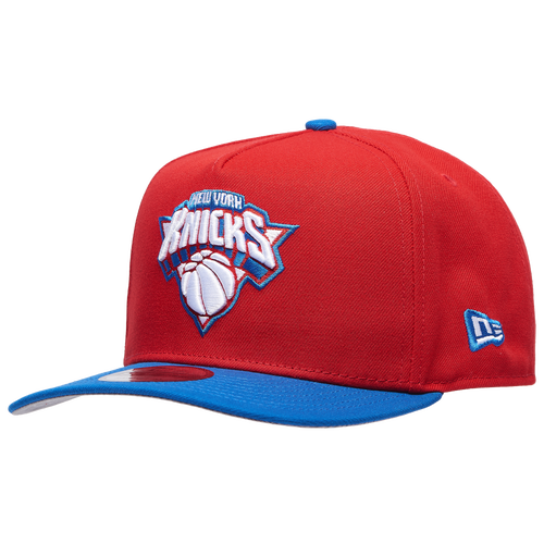  - New Era Knicks 950 A Frame Curve 50th Anniversary Cap - Scarlet/Azul