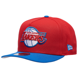 Men's - New Era Lakers 950 A Frame Curve 50th Anniversary Cap - Scarlet/Azul