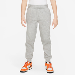 Boys' Grade School - Nike NSW Club LBR Fleece Joggers  - White/Dark Grey Heather