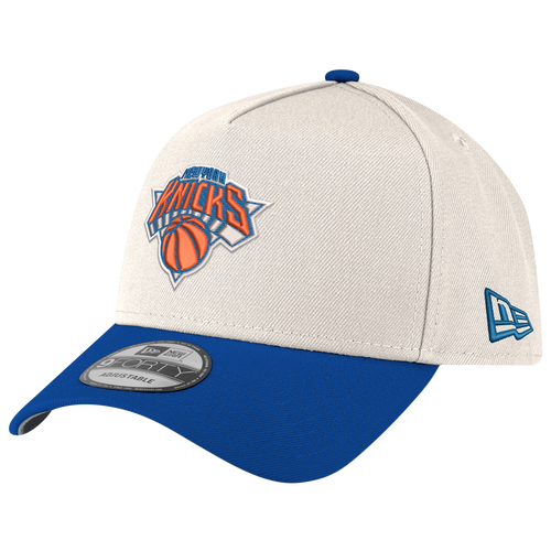 New Era Womens New York Knicks 940 A-Frame Champs SP Cap - Adult - Chrome / Blue
