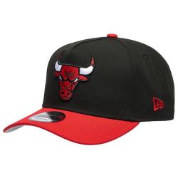 Adult - New Era Bulls 9FORTY A-Frame Cap - Black/Red