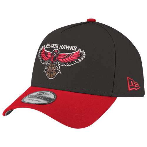 New Era Womens Atlanta Hawks Hawks 9FORTY A-Frame Cap - Adult - Black / Red