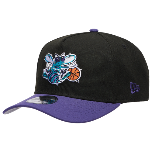 New Era Womens Charlotte Hornets Hornets 9FORTY A-Frame Cap - Adult - Black / Purple