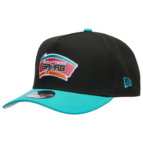 New Era Womens San Antonio Spurs Spurs 9FORTY A-Frame Cap - Adult - Black / Blue