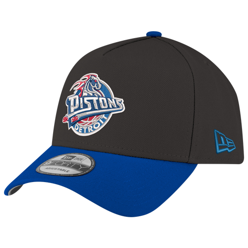 New Era Womens Detroit Pistons Pistons 9FORTY A-Frame Cap - Adult - Black / Blue
