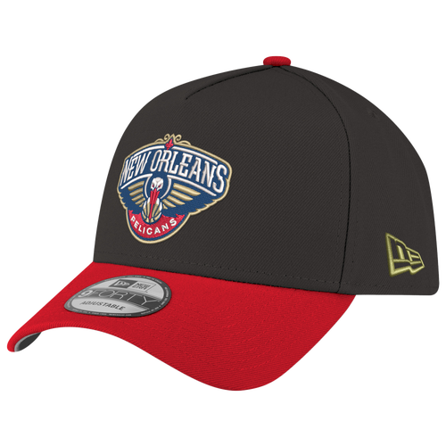 New Era Womens New Orleans Pelicans Pelicans 9FORTY A-Frame Cap - Adult - Black / Red