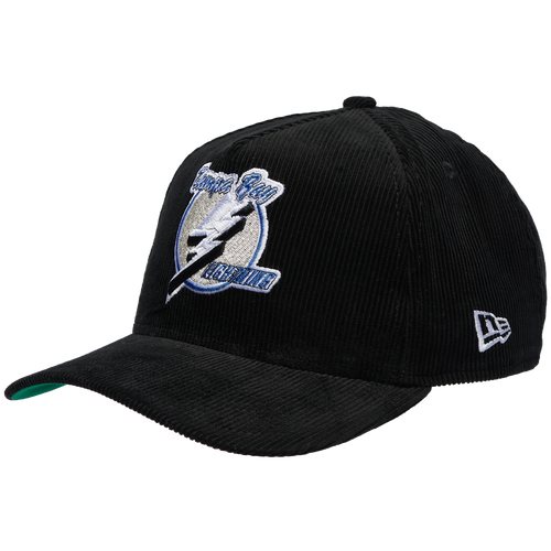 New Era Womens Tampa Bay Lightning Lighning 9FORTY A-Frame Cord Cap - Adult - Black