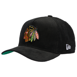 Adult - New Era Blackhawks 9FORTY A-Frame Cord Cap - Black