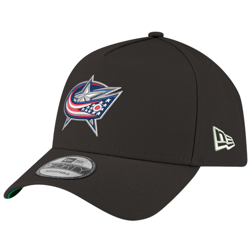 New Era Womens Blue Jackets 9FORTY A-Frame Cord Cap - Adult - Black