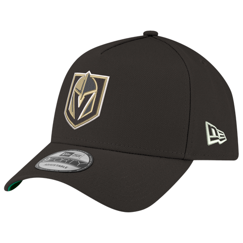 New Era Womens Vegas Golden Knights Golden Knights 9FORTY A-Frame Cord Cap - Adult - Black