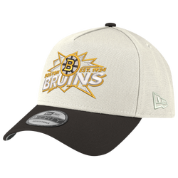 Adult - New Era Bruins 9FORTY A-Frame Top Shelf Cap - Chrome/Black