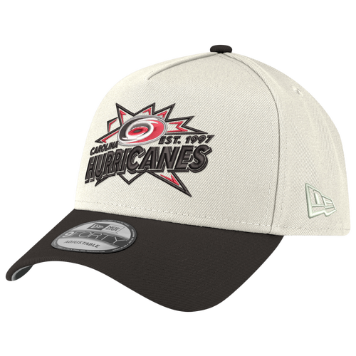 New Era Womens Carolina Hurricanes Hurricanes 9FORTY A-Frame Top Shelf Cap - Adult - Chrome / Black