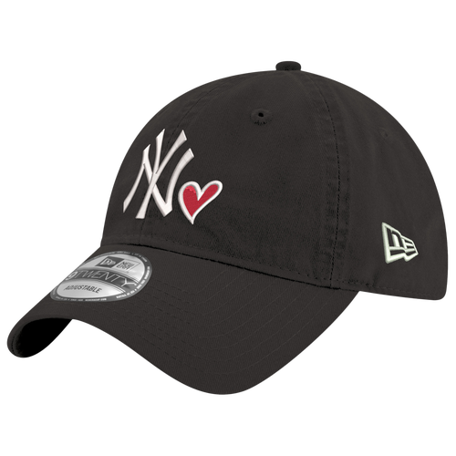New Era Womens New York Yankees Yankees Core 9TWENTY HRT Cap - Adult - Black