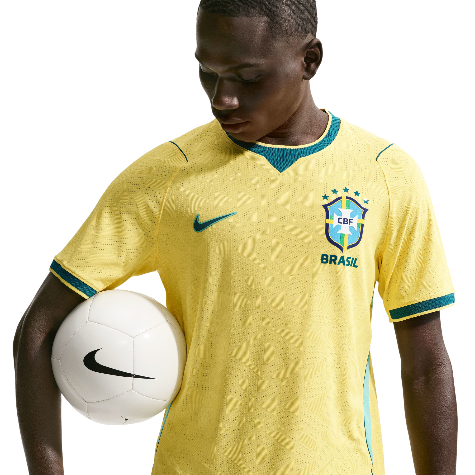 Nike Brasil Home Authentic Match Jersey  - Men's