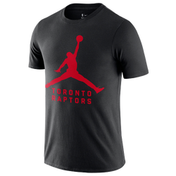 Men's - Nike Raptors Jumpman Short Sleeve T-Shirt - Black/Red