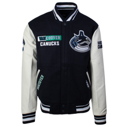 Men's - Pro Standard NHL Canucks Varsity Jacket - Navy/White