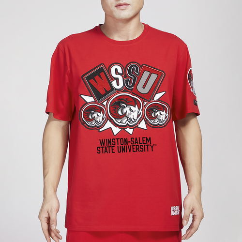 

Pro Standard Mens Pro Standard Winston-Salem State Homecoming T-Shirt - Mens Red/Red Size XL